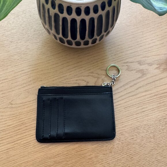 KATE SPADE Black Card Wallet Zipper Keychain - Picture 5 of 7
